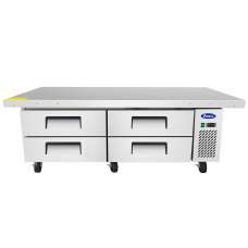 Atosa MGF8454GR 76 inch Chef Base Refrigerated Equipment Stand