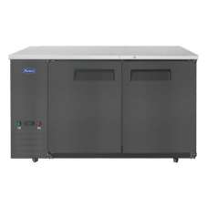 Atosa SBB59GRAUS2 Black Shallow 59-inch Back Bar Refrigerator